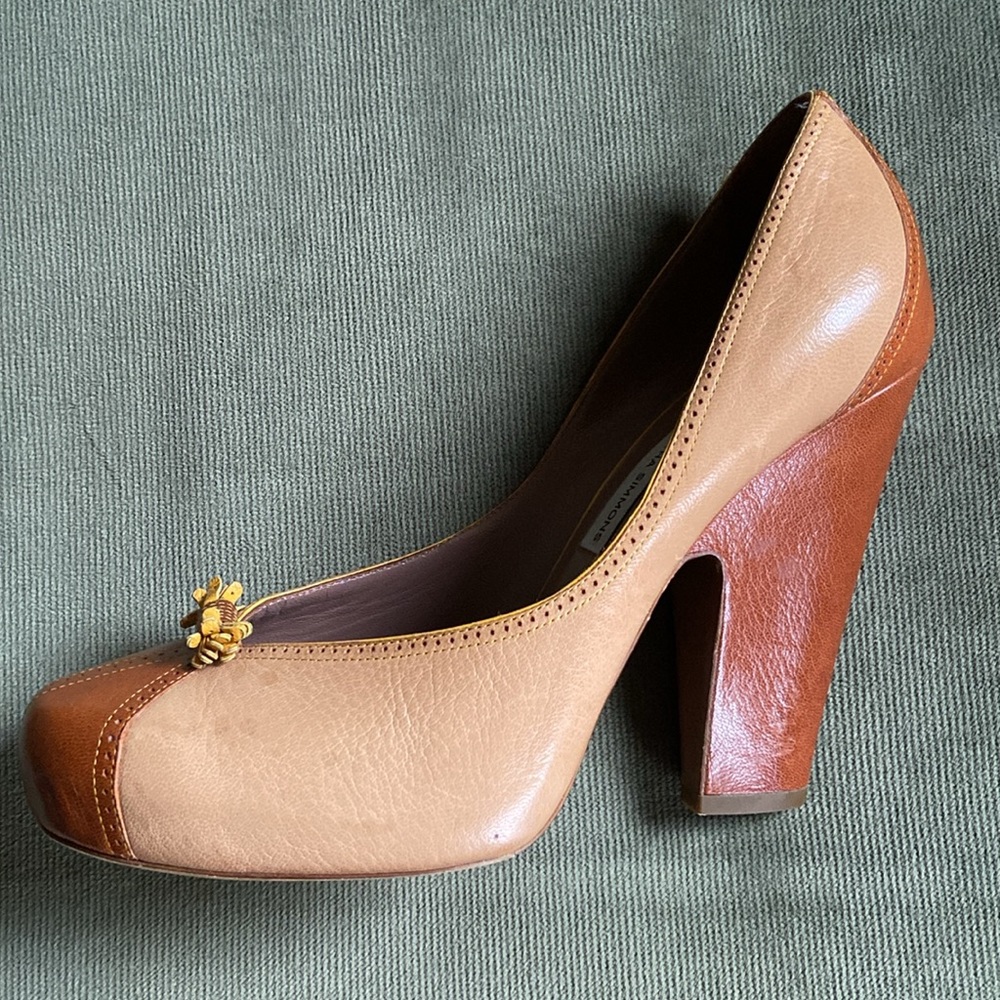 Tabitha Simmons Dixie Two-Tone Platform High Heel… - image 2